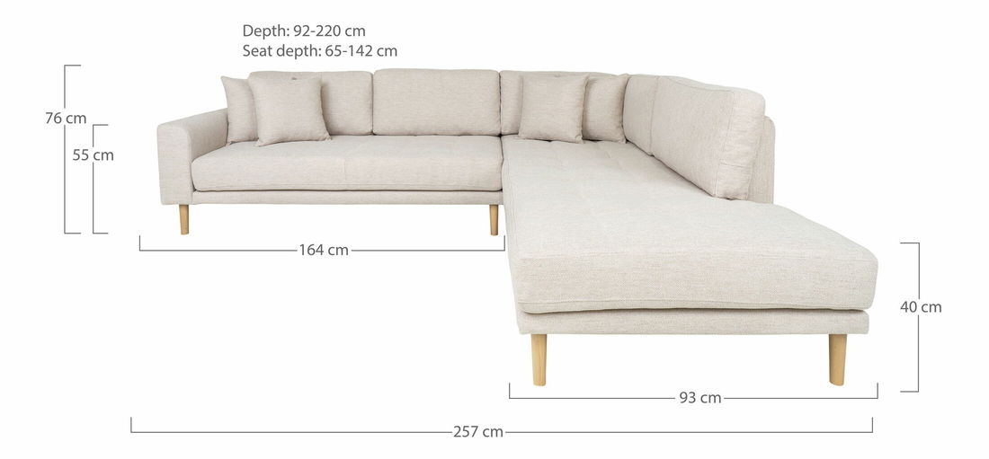 Colțar (D) Lvaveriaora L (nisip)