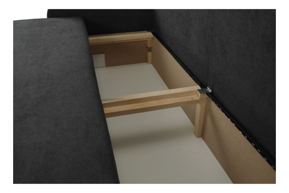 Canapea extensibilă Porta (gri închis) 