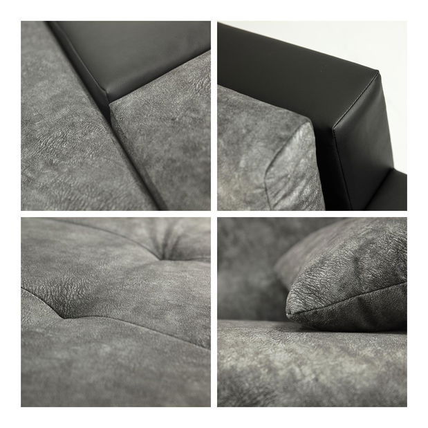 Rohová sedacia súprava Katana (tmavozelená)