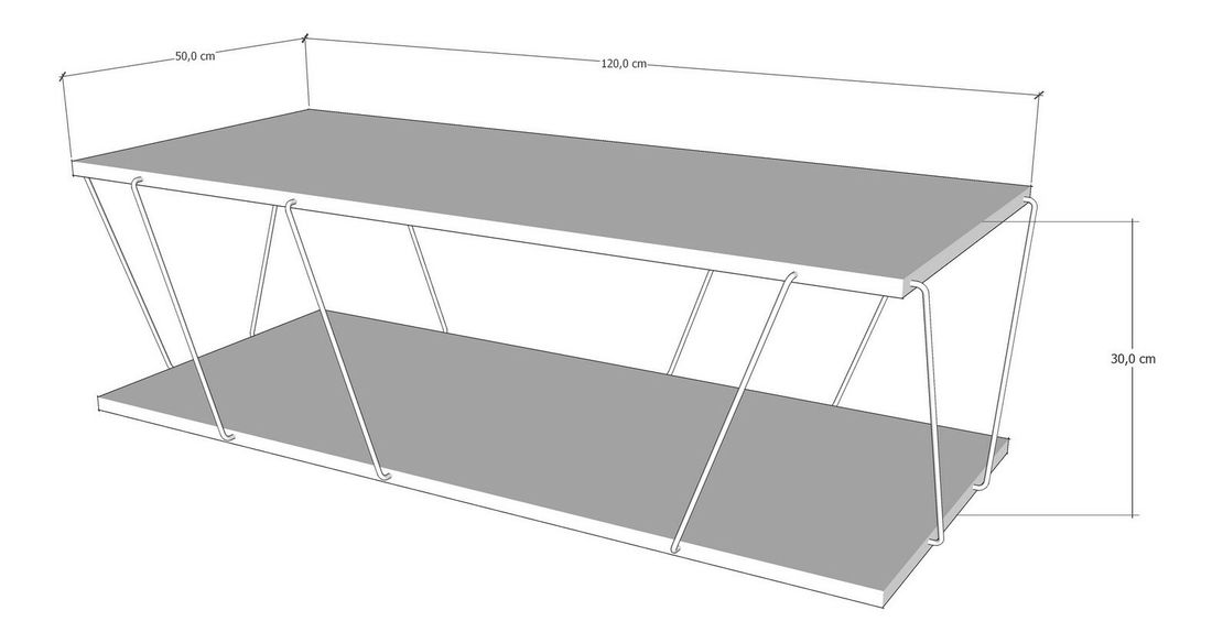 Stolić za kavu Liana (borovica + crna)