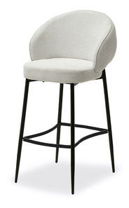 Barová stolička Ravelianto (béžová + čierna)