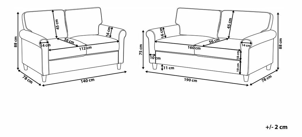 Sedacia súprava RONY (béžová)