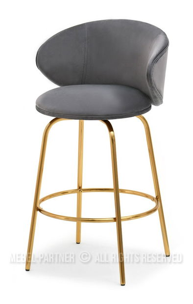 Stolica Jared (grafit + krom)