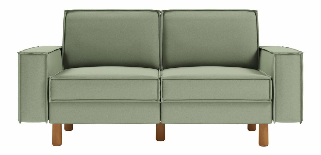 Pohovka dvojsedačka Spary 2 (morská zelená + orech)