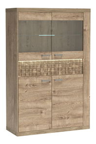 Vitrin Nature 05 (LED világítással) (ribbeck tölgy)