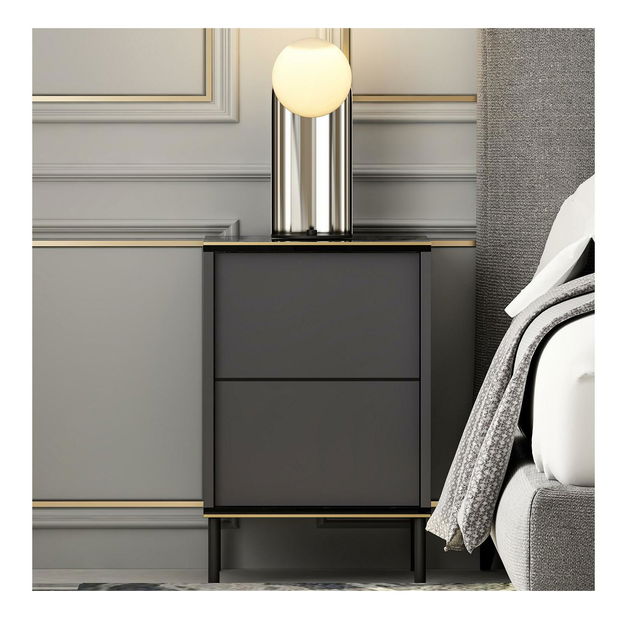 Noćni stolić Iris (antracit)