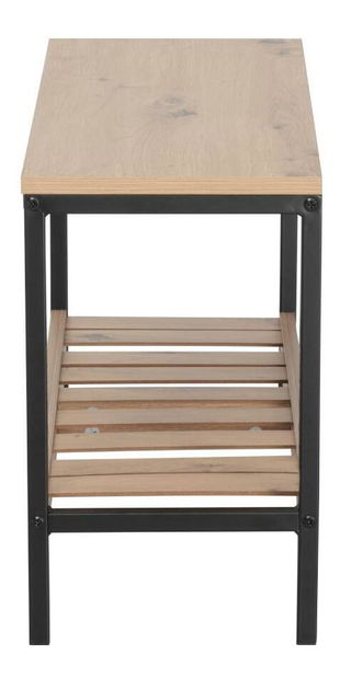 Ormarić za obuću Relieve (hrast + crna) 