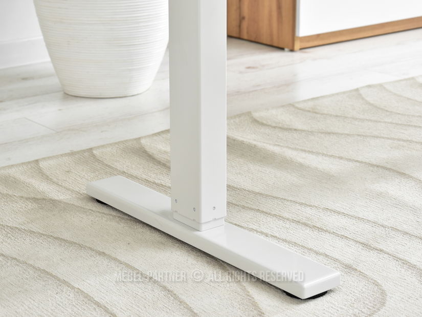 PC asztal Osto 120 (fehér tölgy + fehér)