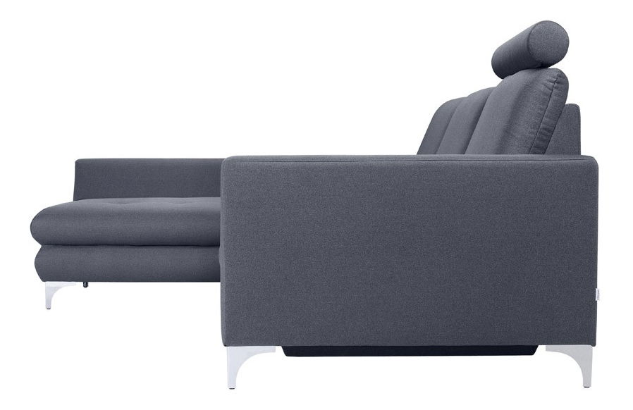 Rohová sedačka BRW Ivette REC.2F (sivomodrá) (L)