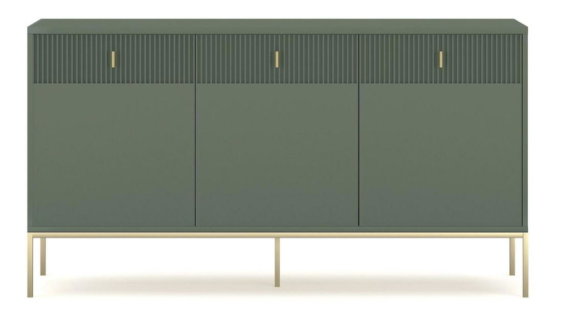 Komód Militaba (fekete) 