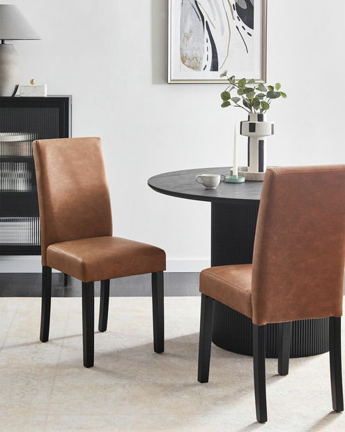 Jedálenská stolička Borway (zlatohnedá)