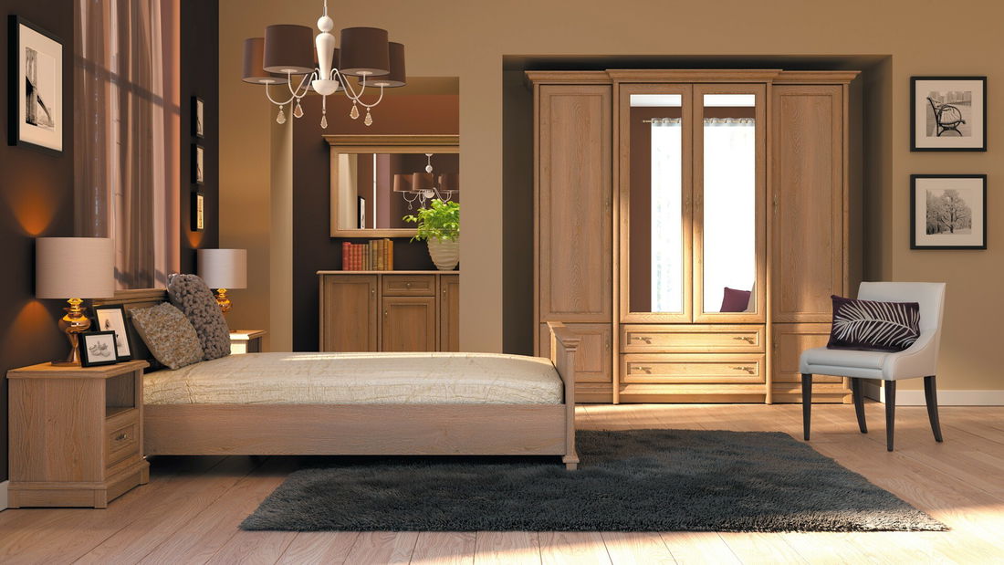 Zrkadlo BRW KENT ELUS 102 (Dub Amsterdam)