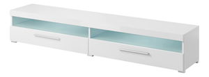 Masă TV/Dulap Indiko Typ 40 (alb + alb lucios) (cu iluminat)