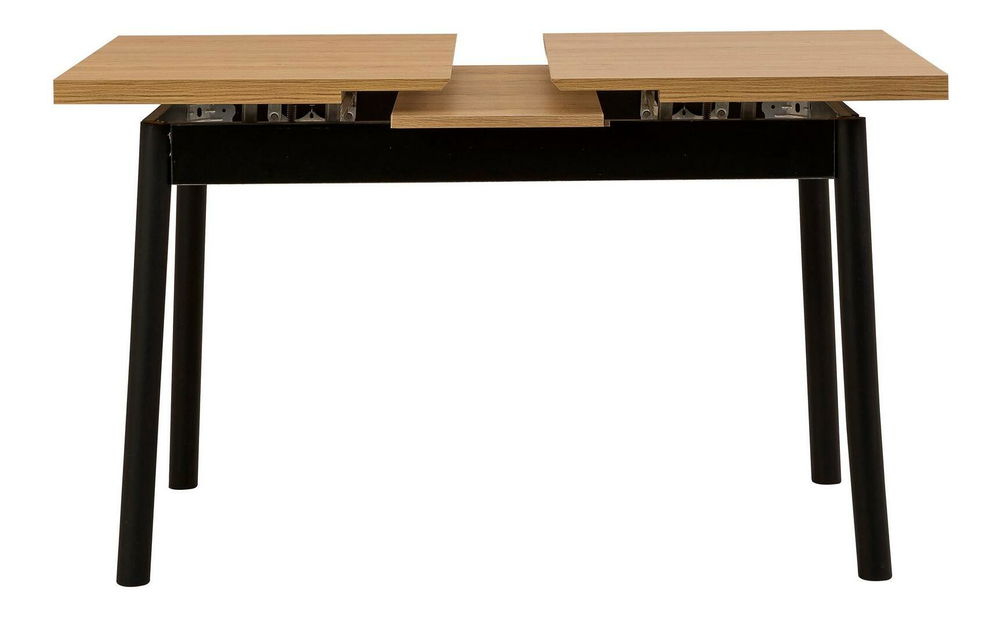 Set mobilier sufragerie Duvasa 25 (negru) (pentru 4 persoane)