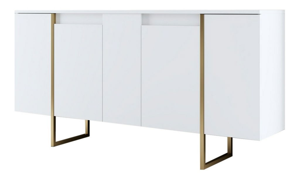 Ormarić Luna (bijela + zlatna)