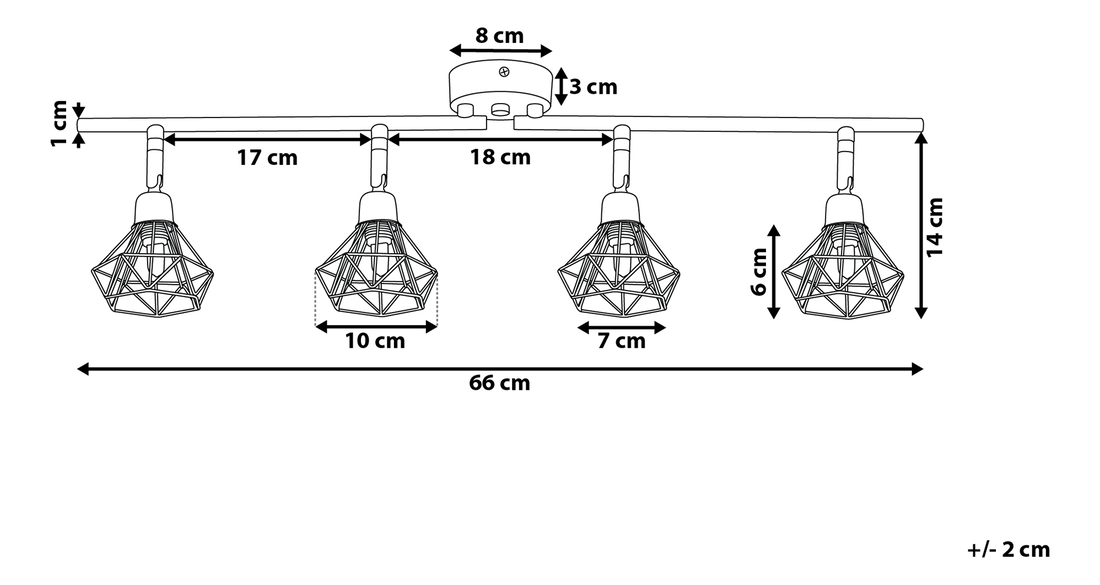 Lampă cu pandantiv Emanuela (cupru)
