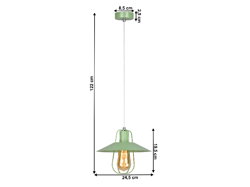 Visiaca lampa Tarun (zelená)