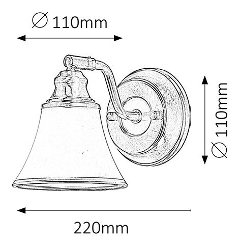 Mennyezeti lámpa Grando 6545 (bronz + fehér)