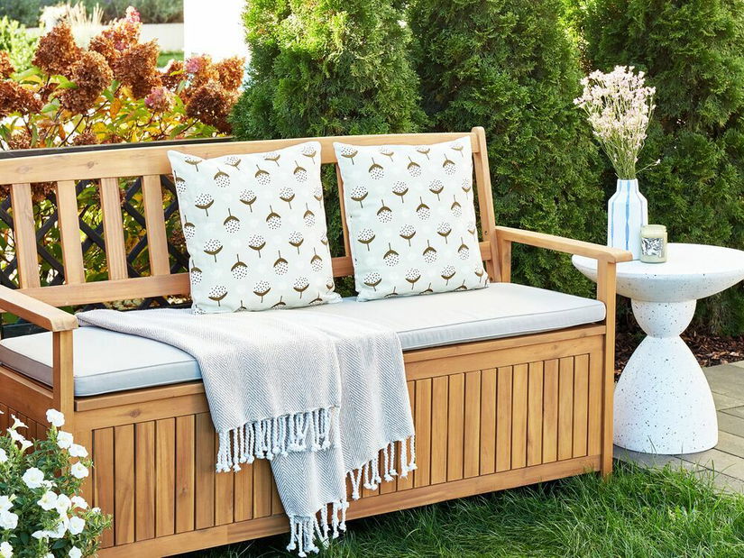 Sada 2 ozdobných vankúšov 45 x 45 cm Cunna (zelená)