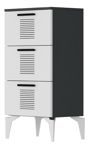 Skrinka Vipapo 6 (antracit + biela) 