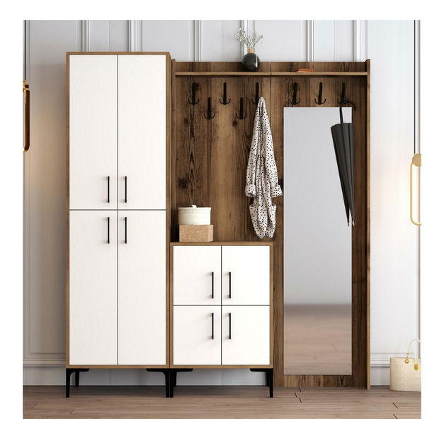 Mobilier hol Betina ABC (Alb + Nuc)