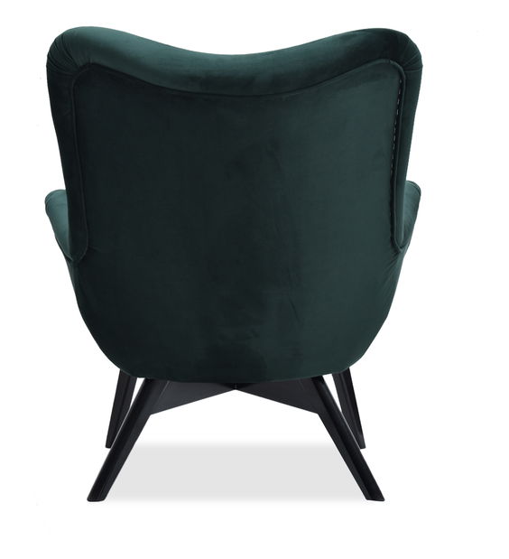 Dizajnové kreslo Florentino (tmavozelená + buk)