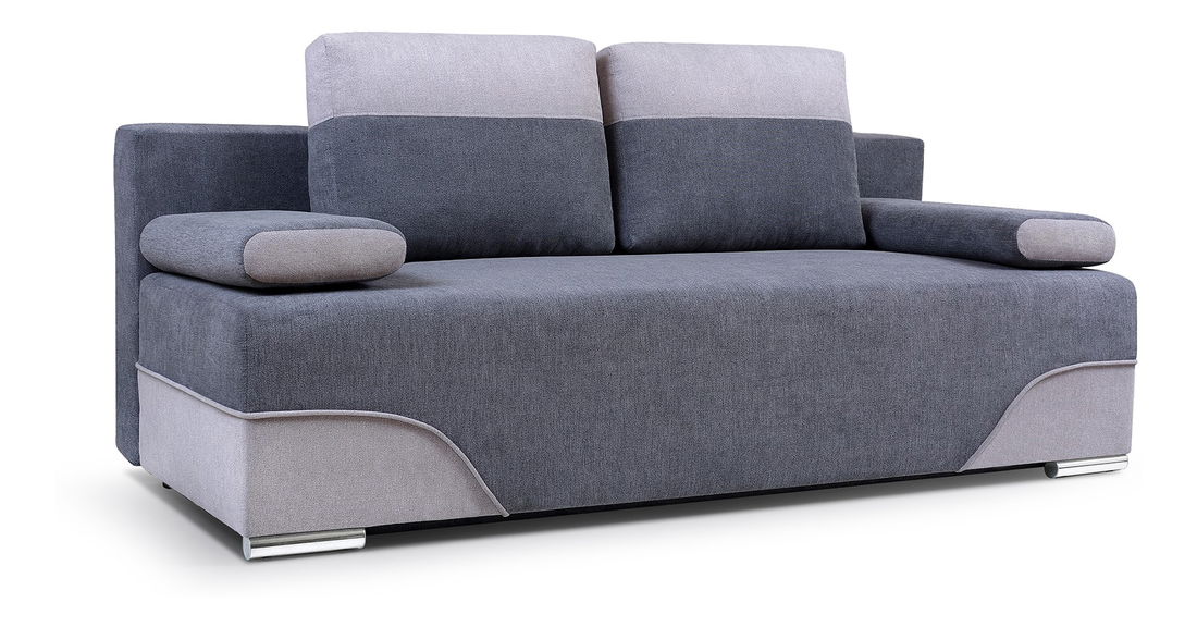 Canapea 3 locuri Verzik (Gri închis + Gri)