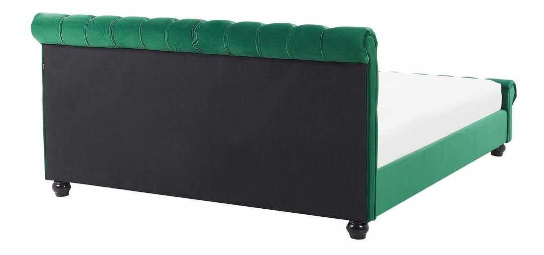 Pat cu saltea cu apă 180 cm Alexandrine (verde) (cu somieră și saltea)