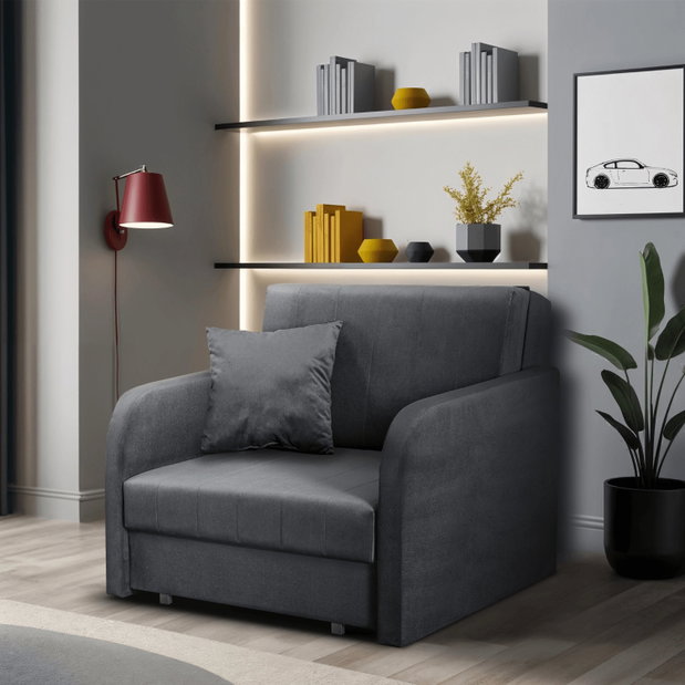 Fotoliu extensibil Verne 1 (gri) 
