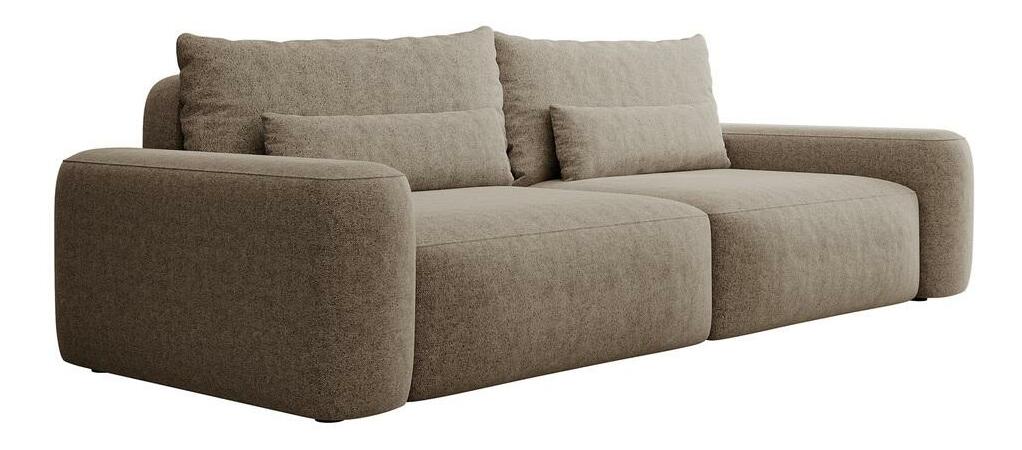 Háromszemélyes kanapé Carlito 3 (világos bézs + fekete)