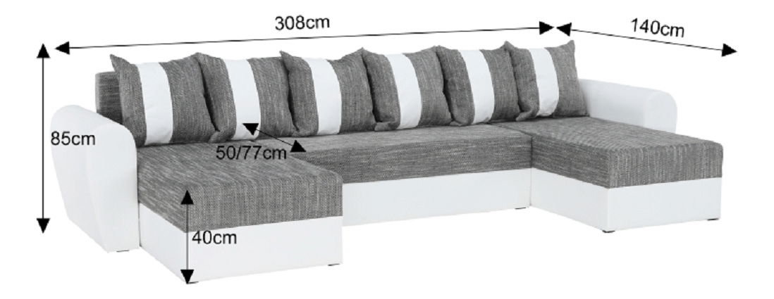 Rohová sedačka U Thalen U (P)