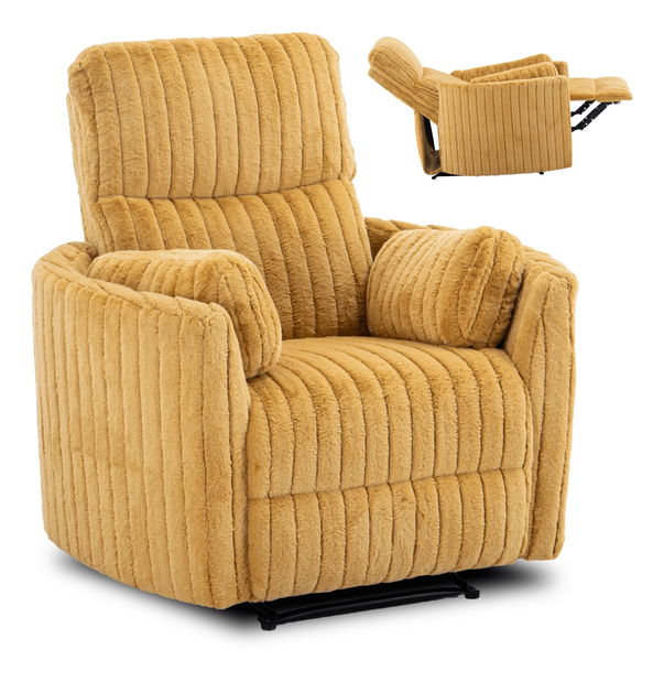 Polohovacie kreslo Reunirse (horčicová) 