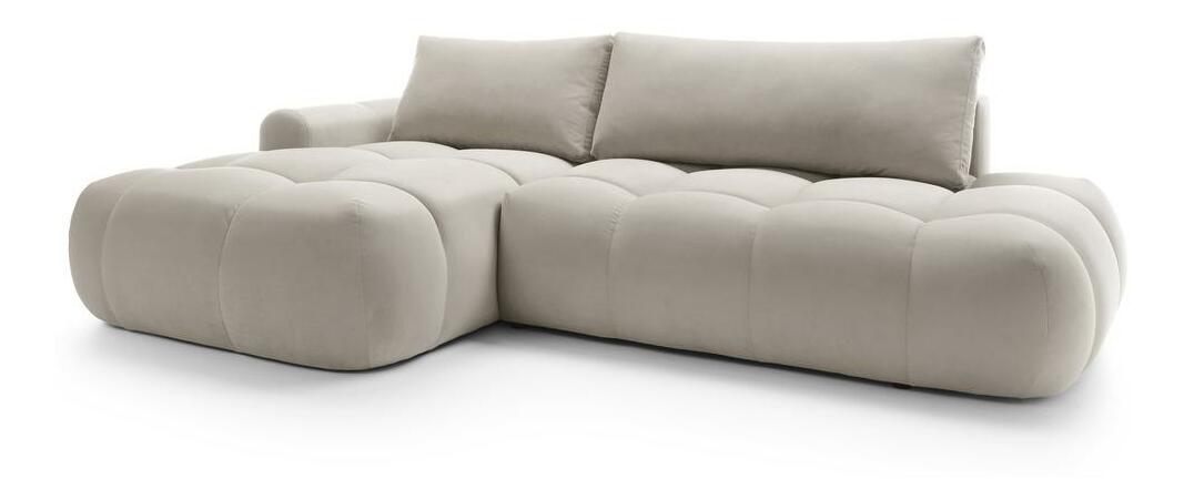 Kutna garnitura Ombre (L) (svijetlobež + crna)