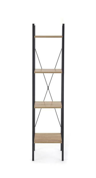 Regál Neda (természetes fa + fekete)