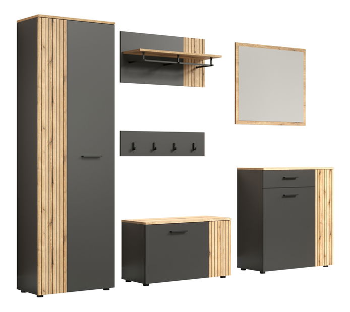 Stolić za kavu Esferas (grafit + hrast evoke) 