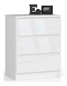 Komód Kalista II (fényes fehér)