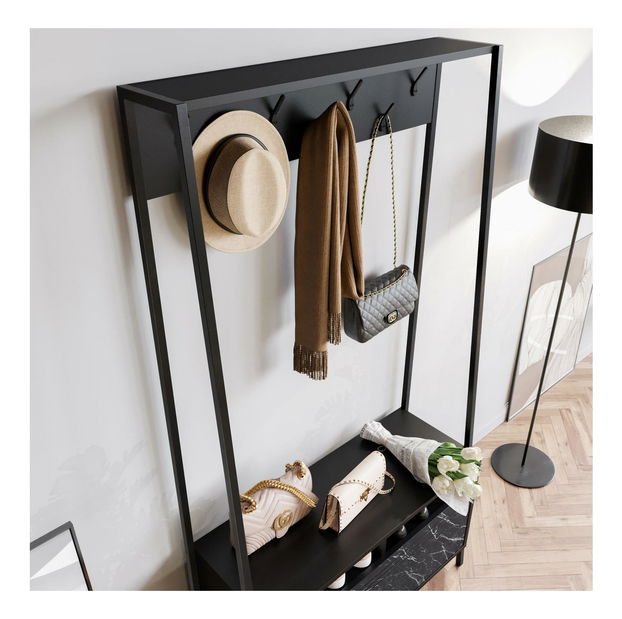 Set za predsoblje Dudulo (crni mramor)