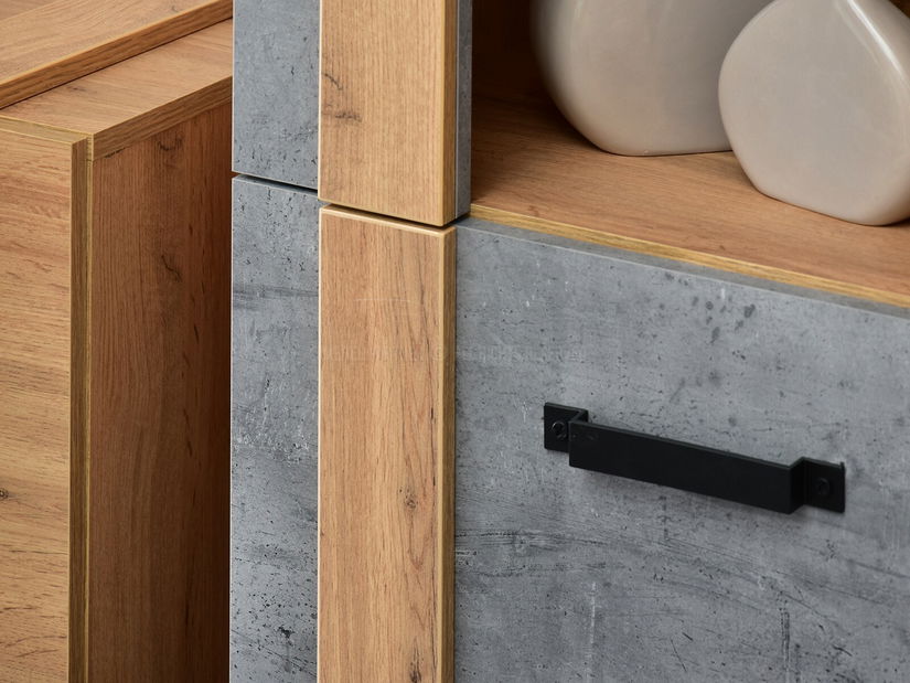 Set za dnevni boravak Suspendera SH04 (hrast + crna)