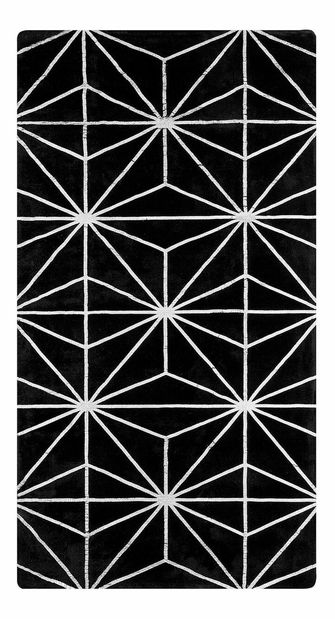 Koberec 80x150 cm SILBE (látka) (čierna)