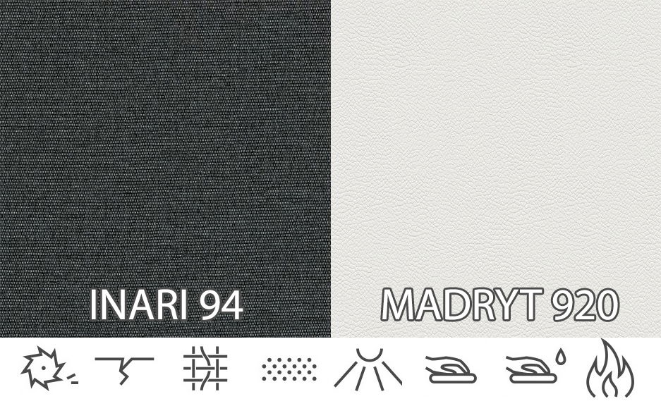 Fotoliu Elden (albastru închis + alb)