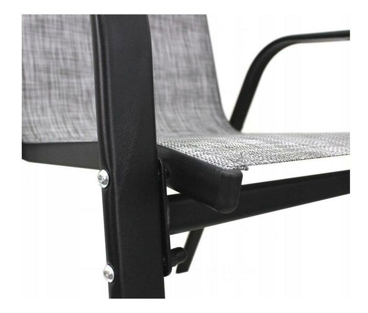 Set mobilier de grădină Bissi (gri) (pentru 4 persoane)