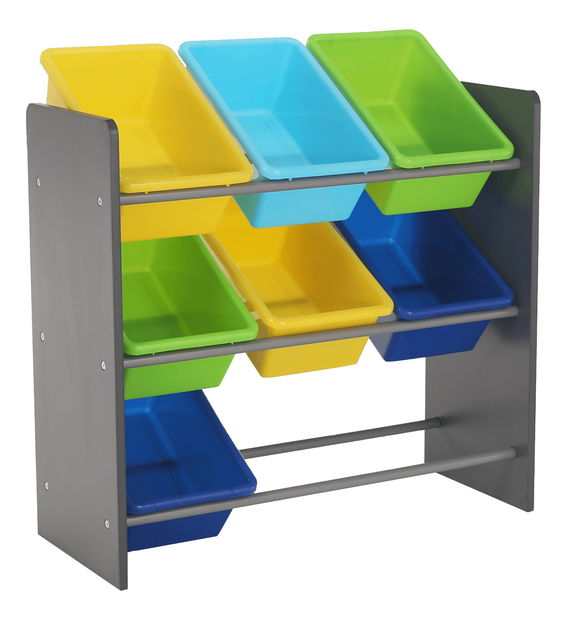 Organizator pentru jucării Kinder 3 (multicolor + gri)