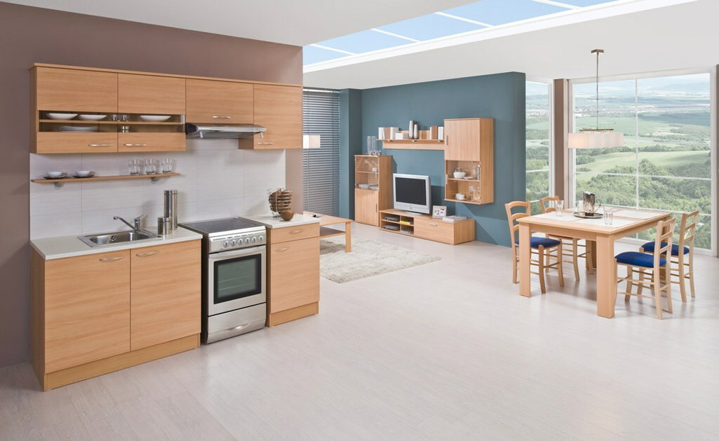 Obývacia stena Decodom Step K 03 buk 07