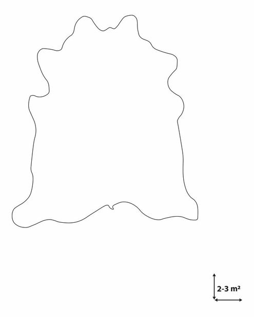 Tepih od goveđe kože 2-3 m² Nasku (tamnosmeđa)