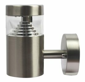 Vanjska LED zidna svjetiljka Lisbon (prozirna + nehrđajući čelik)