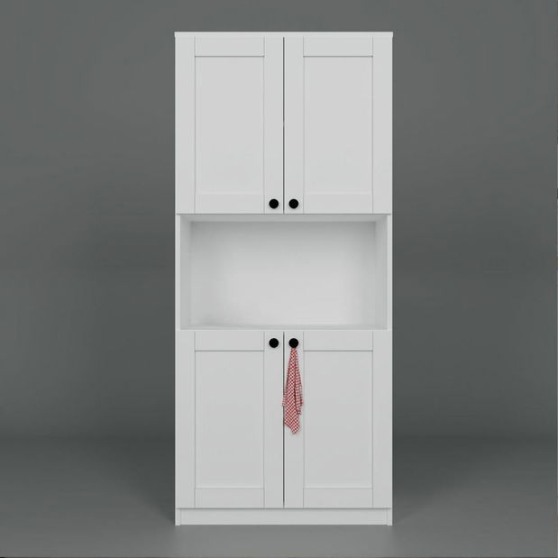 Policová skriňa Luca (biela)