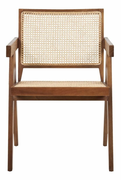 Scaun de sufragerie Willow (natural + maro) 