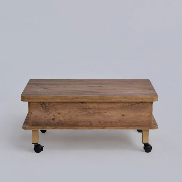 Konferenčný stolík na kolieskach Dia (borovica)