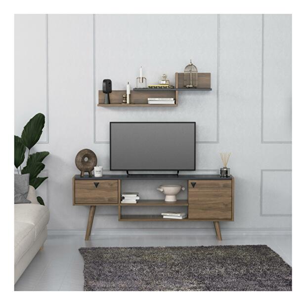 Mobilier living Kabuki (antracit + Nuc) 