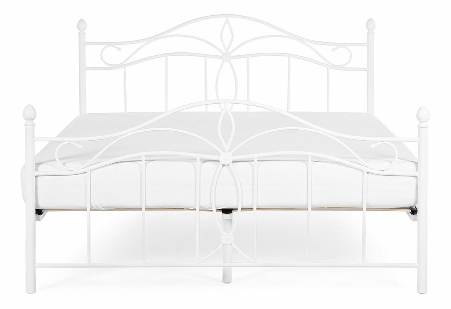 Bračni krevet 180 cm ANTALIA (s podnicom) (bijela)